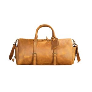 Brown durban travel bag