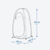 camping shower cubicle – 2seconds pop up privacy shelter