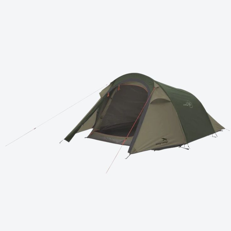 rustic green outdoor tent
